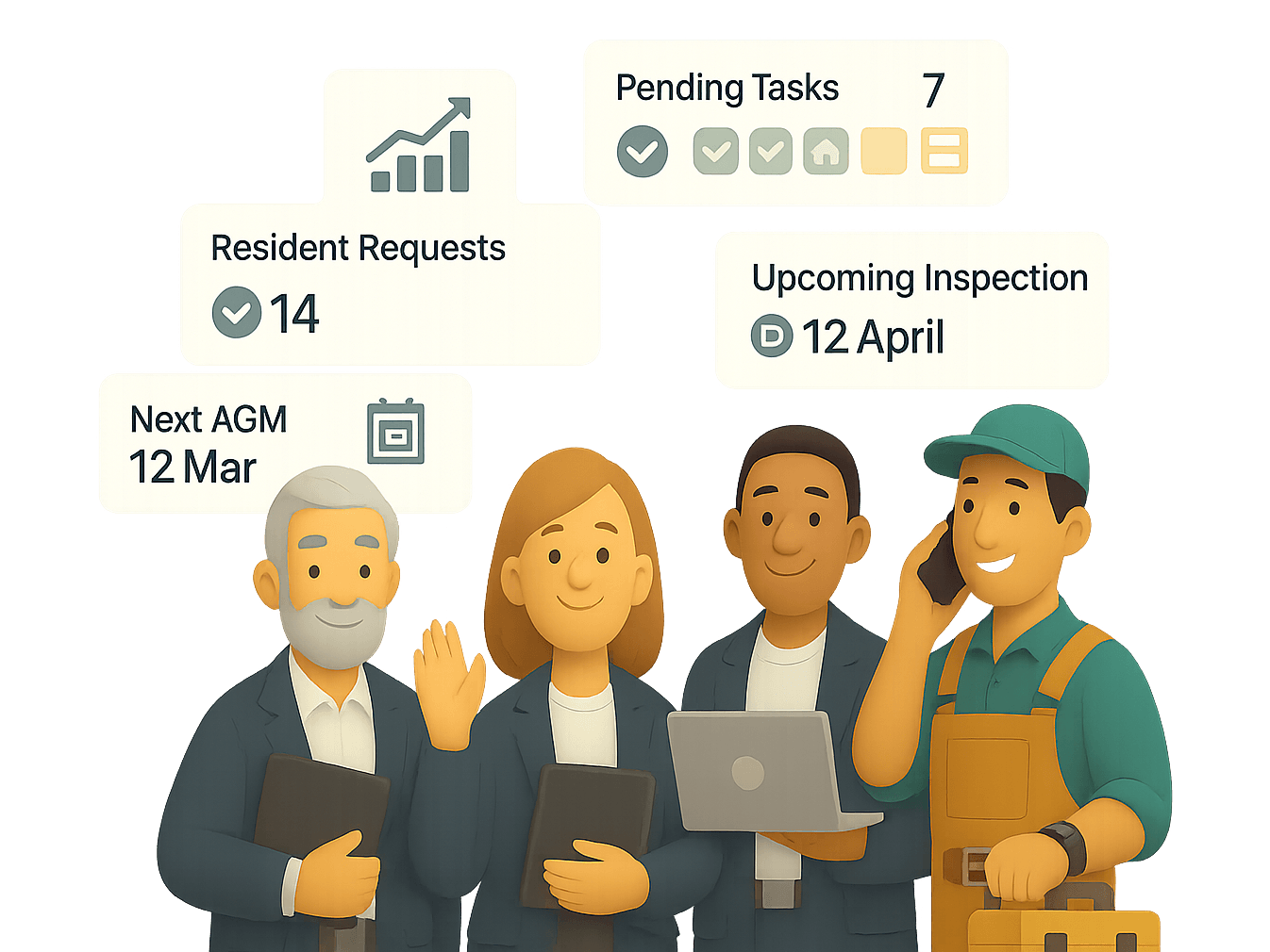 Modern condominium building representing BLOKKA's property management services